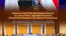 Gubernur Khofifah Ajak Kepala Daerah se-Jawa Timur Jaga Iklim Investasi Inklusif, Berkelanjutan, Aman dan Bebas Premanisme