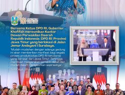 Bersama Ketua DPD RI , Gubernur Khofifah Resmikan Kantor DPD RI Jatim, Kini Saluran Aspirasi Lebih Dekat dengan Masyarakat