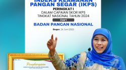 Raih Peringkat Pertama Nasional Indeks Keamanan Pangan Segar, Gubernur Khofifah: Komitmen Sediakan Pangan Berkualitas untuk Masyarakat Jatim