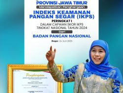 Raih Peringkat Pertama Nasional Indeks Keamanan Pangan Segar, Gubernur Khofifah: Komitmen Sediakan Pangan Berkualitas untuk Masyarakat Jatim
