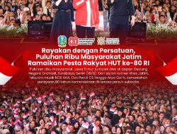 Puluhan Ribu Masyarakat Jatim Meriahkan Pesta Rakyat HUT ke-80 Kemerdekaan RI Bersama Gubernur Khofifah dan Wagub Emil