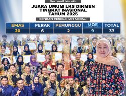Cetak Sejarah Jatim Juara LKS Nasional Tiga Kali Berturut-turut, Gubernur Khofifah Sampaikan Selamat dan Terimakasih. Berikan Bonus untuk Semua Kontingen