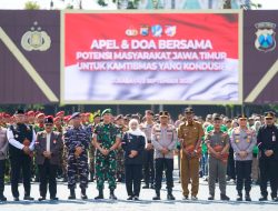 Jatim Aman dan Damai, Gubernur Khofifah Tegaskan Komitmen Saat Apel Kamtibmas