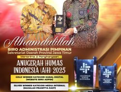 Raih Dua Penghargaan Bergengsi, Biro Administrasi Pimpinan Jatim Harumkan Nama di Anugerah Humas Indonesia 2025