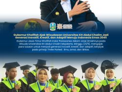 Di Wisuda Universitas KH Abdul Chalim, Gubernur Khofifah Ajak Lulusan Jadi Generasi Inovatif dan Adaptif Menuju Indonesia Emas 2045