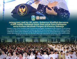 Jelang Hari Jadi ke-80 Jawa Timur, Gubernur Khofifah Bersama Ribuan Hafidz-Hafidzah Doakan Pahlawan dan Korban Musibah Ponpes Al Khoziny