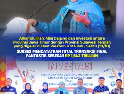 Gubernur Khofifah Sukses Pimpin Misi Dagang Jatim-Sulteng Transaksi Final Tembus Rp 1,542 Triliun, Bukti Nyata Sinergi Daerah Kuatkan Ekonomi Nasional