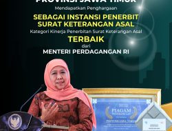 Pemprov Jatim Toreh Prestasi, Raih IPSKA Award 2025 Berkat Inovasi Layanan Perizinan Ekspor Cepat dan Efisien