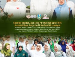 Ribuan Warga Lamongan Ikuti Jalan Sehat Hari Santri 2025, Gubernur Khofifah Ajak Teladani Semangat Juang Santri untuk Bangsa
