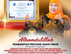 Gubernur Khofifah Diganjar Penghargaan BSSN atas Keberhasilan Jatim Bentuk TTIS di Seluruh Daerah