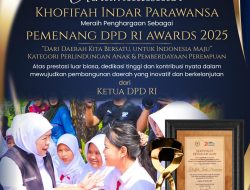 Perjuangkan Hak Anak dan Perempuan, Gubernur Khofifah Sabet Penghargaan DPD RI Awards 2025