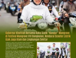 Tanam Mangrove di Bangkalan, Gubernur Khofifah dan Kaka Slank Serukan Cinta Alam Lewat Aksi Nyata