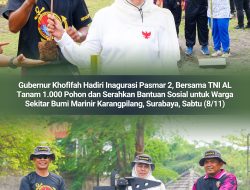 Khofifah Bersama TNI AL Tanam 1.000 Pohon di Inagurasi Pasmar 2, Wujud Kepedulian terhadap Lingkungan dan Masyarakat