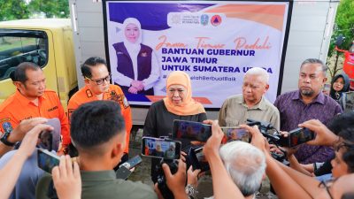 Pemprov Jawa Timur Serahkan Bantuan Kemanusiaan Untuk Korban Bencana Sumatera, Gubernur Khofifah : Wujud Gotong Royong dan Solidaritas Masyarakat Jawa Timur
