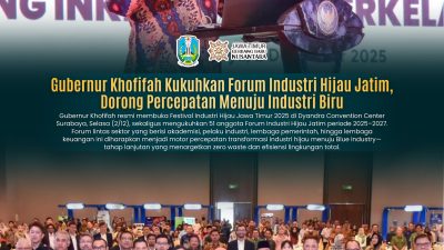 Gubernur Khofifah Kukuhkan 51 Anggota Forum Industri Hijau Jatim, Dorong Percepatan Menuju Net Zero Emission 2060
