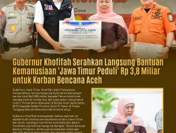 Gubernur Khofifah Lepas Bantuan Kemanusiaan Jatim untuk Aceh Senilai Rp 3,895 Miliar