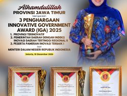 Jawa Timur Pertahankan Predikat Provinsi Terinovatif, Borong Tiga Penghargaan di IGA 2025