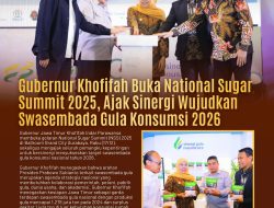 Gubernur Khofifah Buka National Sugar Summit 2025, Ajak Sinergi Wujudkan Swasembada Gula Konsumsi Tahun 2026