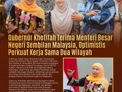 Terima Kunjungan Menteri Besar Negeri Sembilan Malaysia, Gubernur Khofifah Optimis Perkuat Kerja Sama Antarwilayah