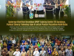 Gubernur Khofifah Resmikan OPOP Training Center ITS Surabaya, Perkuat Sinergi Teknologi, AI, dan Inovasi untuk Dongkrak Produk Pesantren Jatim Naik Kelas