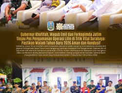 Pastikan Malam Tahun Baru 2026 Aman dan Kondusif, Gubernur Khofifah, Wagub Emil dan Forkopimda Jatim Tinjau Langsung Tinjau Pos Pengamanan Operasi Lilin di Sejumlah Titik Vital Surabaya