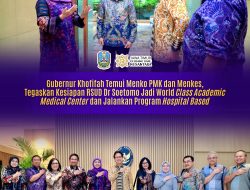 Gubernur Khofifah Temui Menko PMK dan Menkes, Tegaskan Kesiapan RSUD Dr Soetomo Jadi _World Class Academic Medical Center_ dan Jalankan Program _Hospital Based