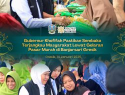 Gubernur Khofifah Gelar Pasar Murah di Banjarsari Gresik, Jadi Instrumen Efektif Pengendalian Inflasi di Jatim