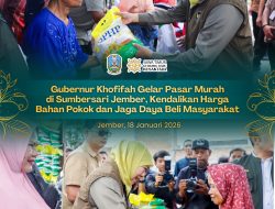 Gubernur Khofifah Gelar Pasar Murah di Sumbersari Jember, Wujud Komitmen Kendalikan Harga Bahan Pokok dan Jaga Daya Beli Masyarakat