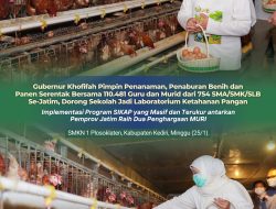 Gubernur Khofifah Tegaskan Peran Sekolah dalam Ketahanan Pangan Lewat Gerakan Tanam dan Panen Serentak