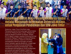 Gubernur Khofifah Terima Kunjungan Kehormatan Universiti Malaya, Buka Ruang Kolaborasi Perkuat Pembangunan SDM Berkelanjutan di Jatim