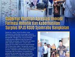 Gubernur Khofifah Tinjau RSUD Syamrabu Bangkalan, Apresiasi Inovasi Farmasi Robotik dan Keberhasilan Surplus