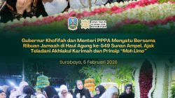 Hadiri Haul Agung ke-549 Sunan Ampel, Gubernur Khofifah dan Menteri PPPA Ajak Teladani Akhlakul Karimah dan Prinsip “Moh Limo”