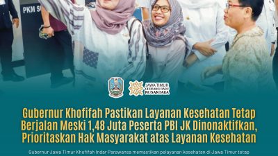 Gubernur Khofifah Tegaskan Mitigasi Strategis Agar Peserta PBI Tetap Terlayani di Masa Transisi