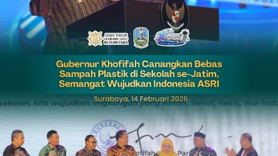 Gubernur Khofifah Ajak Sekolah di Jatim Bebas Sampah Plastik, Wujudkan Lingkungan Bersih dan Sehat