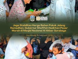 Khofifah Indar Parawansa Tinjau Pasar Murah di Masjid Al-Akbar, Tegaskan Komitmen Kendalikan Inflasi Jelang Ramadhan