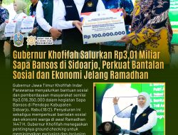 Sambut Ramadhan, Gubernur Khofifah Salurkan Bansos dan Dorong Pemberdayaan Ekonomi