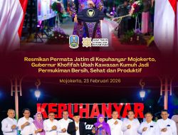 Gubernur Khofifah Resmikan Program PERMATA Jatim di Kepuhanyar Mojokerto, Kawasan Kumuh Disulap Jadi Permukiman Layak