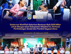 Gubernur Khofifah Salurkan Rp5 Miliar Bansos ke Mojokerto, Tekan Kemiskinan dan Ketimpangan