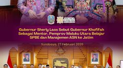 Gubernur Khofifah Indar Parawansa Terima Gubernur Sherly Tjoanda Laos di Gedung Negara Grahadi, Bahas Penguatan SPBE dan Manajemen ASN