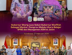 Gubernur Khofifah Indar Parawansa Terima Gubernur Sherly Tjoanda Laos di Gedung Negara Grahadi, Bahas Penguatan SPBE dan Manajemen ASN