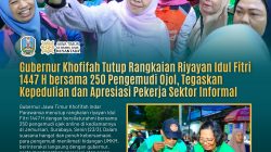 Gubernur Khofifah Tutup Rangkaian _Riyayan_ Idul Fitri 1447 H bersama 250 Pengemudi Ojol, Tegaskan Kepedulian dan Apresiasi Pekerja Sektor Informal