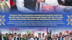 Perkuat Bantalan Ekonomi Warga Banyuwangi, Gubernur Khofifah Salurkan Bansos dan Tali Asih Rp5,26 Miliar