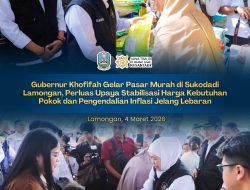 Pasar Murah di Sukodadi Disambut Antusias, Gubernur Khofifah Hadirkan Sembako Terjangkau untuk Warga Lamongan