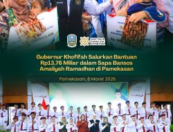 Program SAPA Bansos Amaliyah Ramadan Berlanjut, Gubernur Khofifah Serahkan Bantuan Rp13,76 Miliar bagi Masyarakat Pamekasan