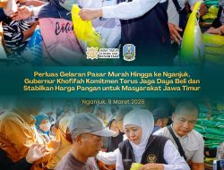 Pasar Murah di GOR Bung Karno Nganjuk Diserbu Warga, Gubernur Khofifah Jaga Stabilitas Harga Sembako