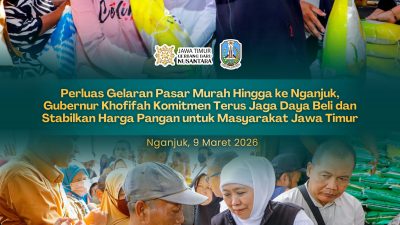 Pasar Murah di GOR Bung Karno Nganjuk Diserbu Warga, Gubernur Khofifah Jaga Stabilitas Harga Sembako