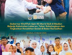 Gubernur Khofifah Berbagi Kebahagiaan, Dampingi 95 Siswa Berkebutuhan Khusus di Madiun Belanja Lebaran