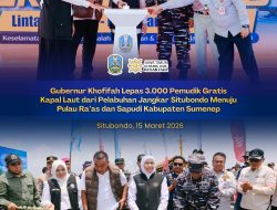 Mudik Gratis Jalur Laut Diluncurkan Gubernur Khofifah dari Pelabuhan Jangkar, Layani Warga Raas dan Sapudi