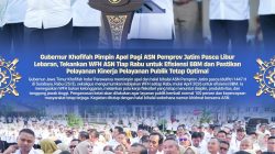 Gubernur Khofifah Pimpin Apel ASN Pasca Lebaran, Tekankan WFH untuk Efisiensi dan Pelayanan Publik Optimal