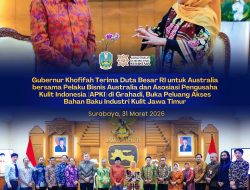 Gubernur Khofifah Terima Dubes RI di Canberra dan Pelaku Bisnis Australia, Bahas Akses Bahan Baku Industri Kulit